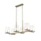 Z-Lite Callista 6 Light Island, Rubbed Brass & Clear 3032-6L-RB - alternate 1